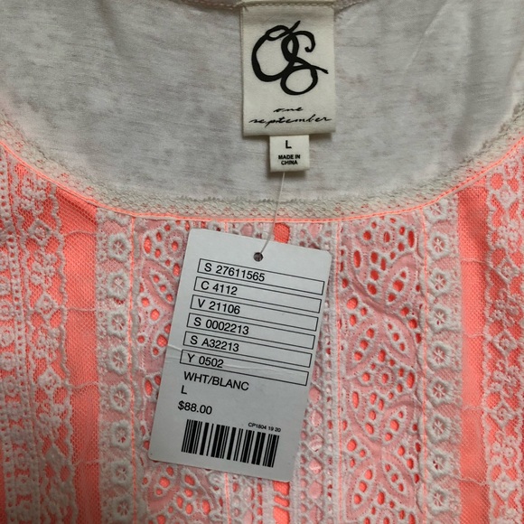 NWT Anthropologie One September “Coraline” Peplum Top (Size L) - Picture 3 of 6